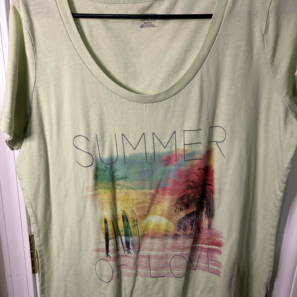 Mossimo Supply Co. Green Short Sleeve Tee